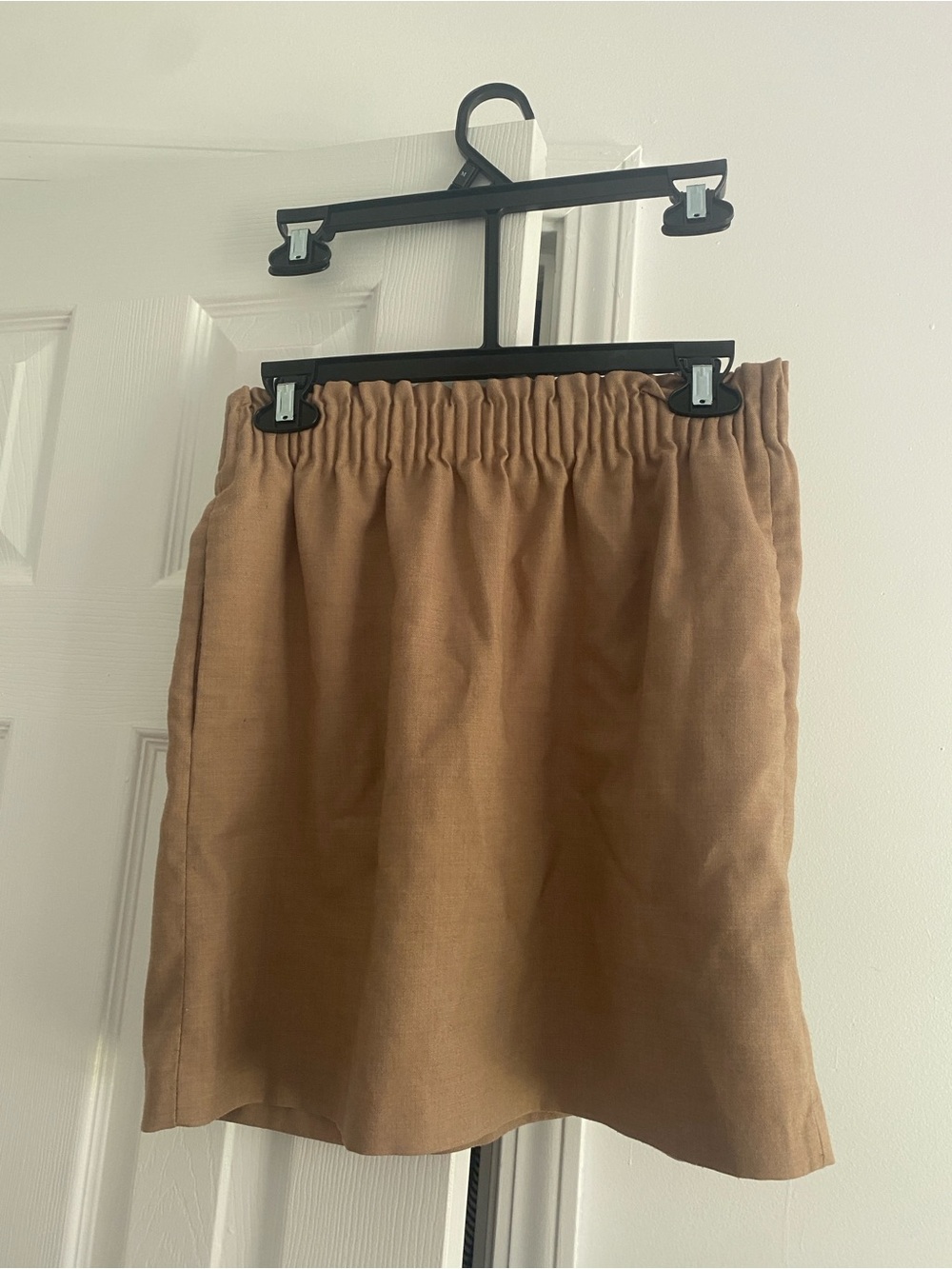 J. Crew Camel Elastic-Waist Mini Skirt